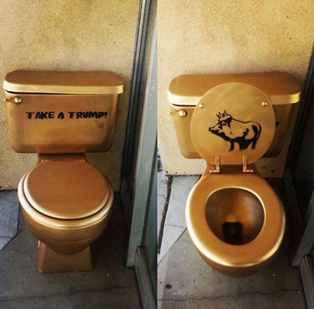 gold toilet 